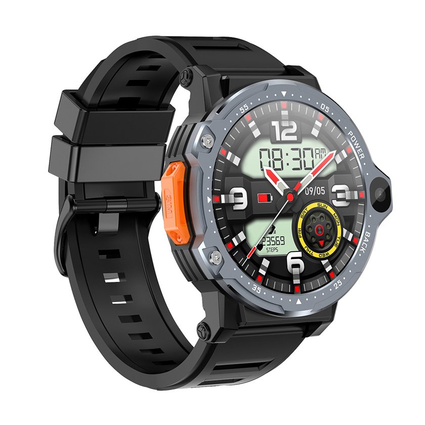 2024 Round Smart Watch Video Call Health 3G Wifi Gps Tracker Sim Card 4G Network Android Sim Smart Watch